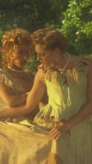 Powerful moment from "Erotic lesbians romance passionately in the wild"