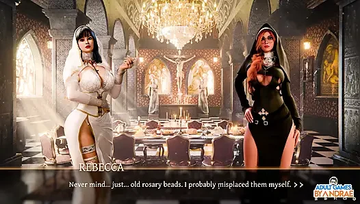 Sisters in Sin Gameplay Part 14 – Rebecca Holds the Key Inside Her Pussy