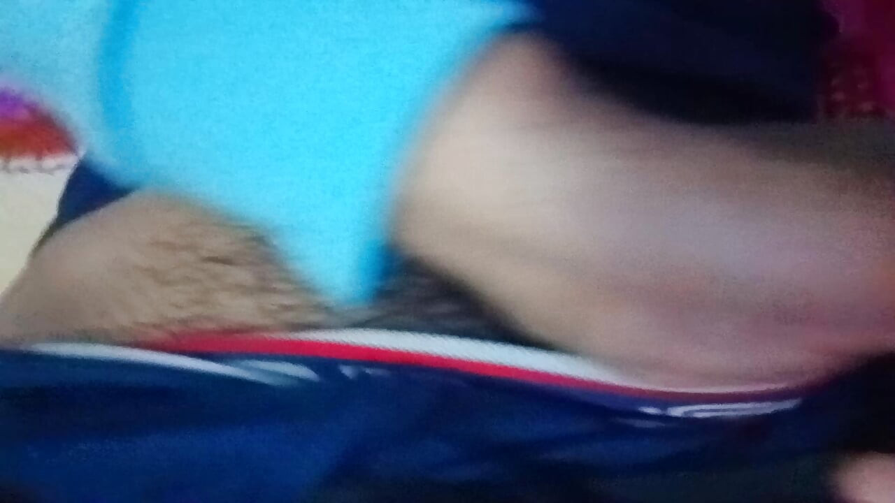 I satisfied myself with my hand