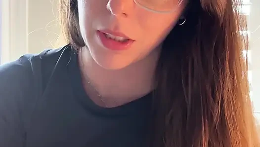 Hottie in Glasses Tells You How to Stroke!