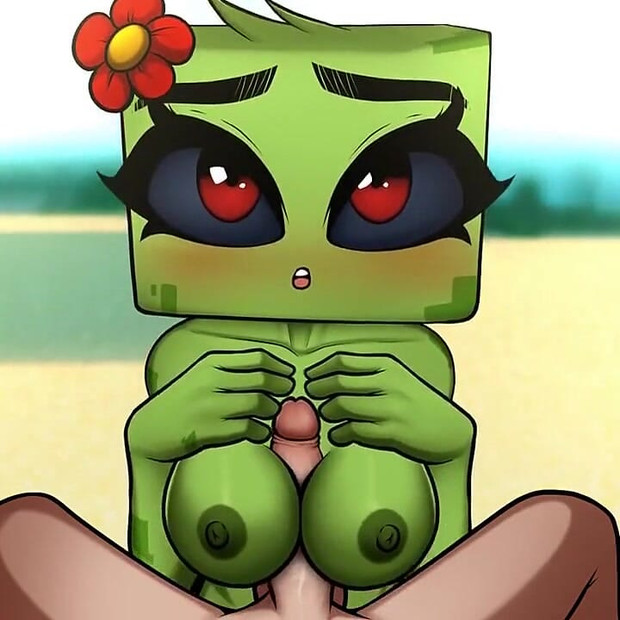 Minecraft Hentai Horny Craft - Part 9 - Creeper Boobjob by Loveskysan69