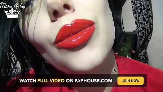 JOI bibir merah & lipstik
