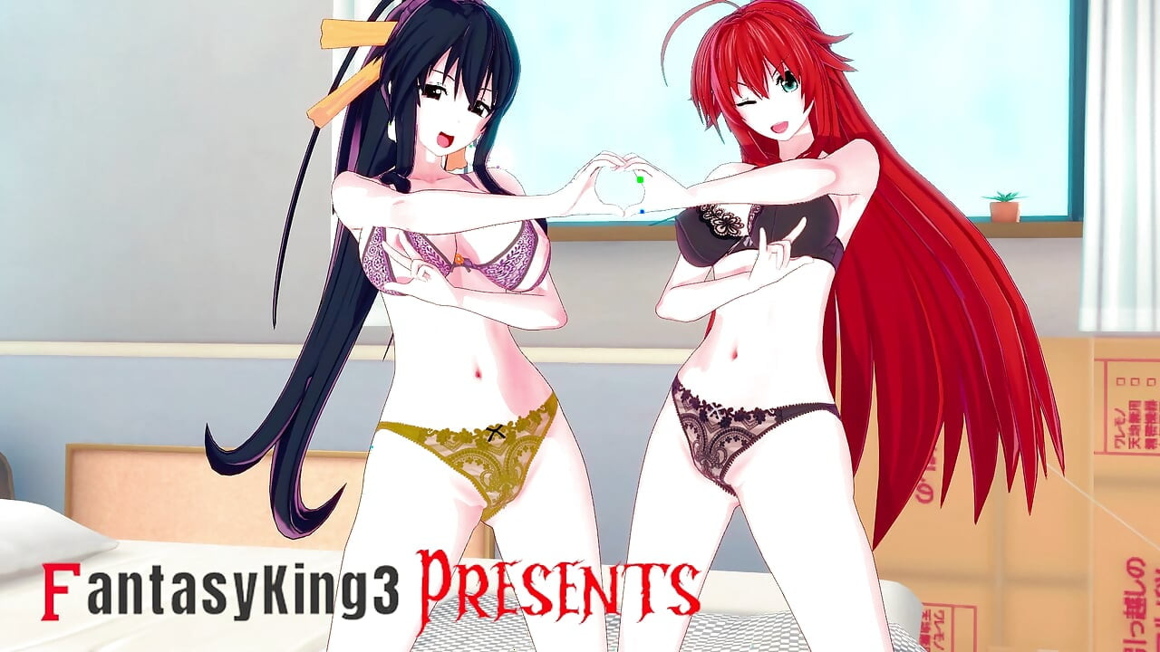 Akeno i Rias Zaskoczą mnie podwójnym lodzikiem - DXD NTR Madness Series