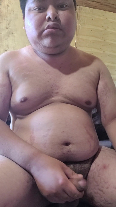Pulling the penis