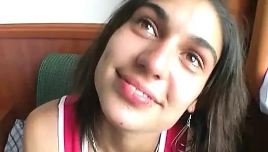 Sweet Teen Girl Wants to Know What a Stranger's Penis Tastes Like.
