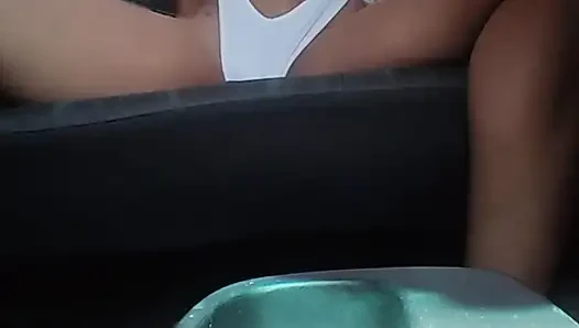 HOT LATINAS MASTURBATE PUSSY IN UBER CAR.