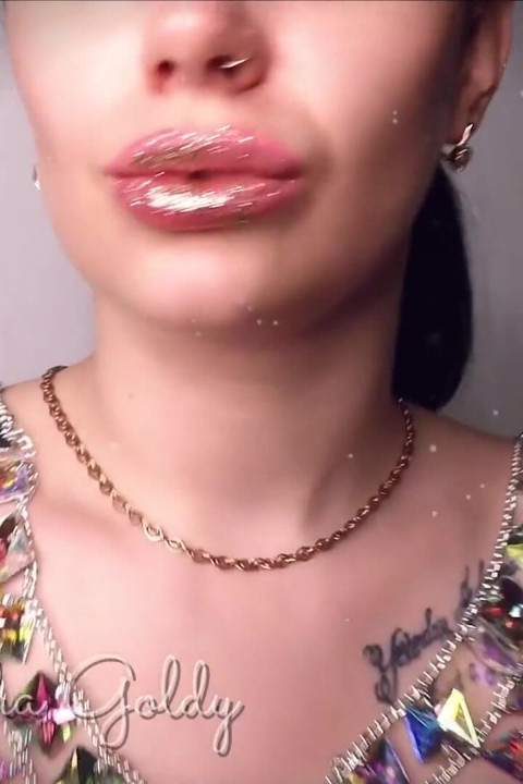 You can't say no to my shiny full lips and breast! JOI