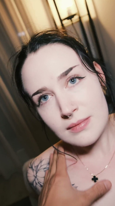 Tatted PAWG Scottish Kiobey Babe BJ, Fuck, Facial