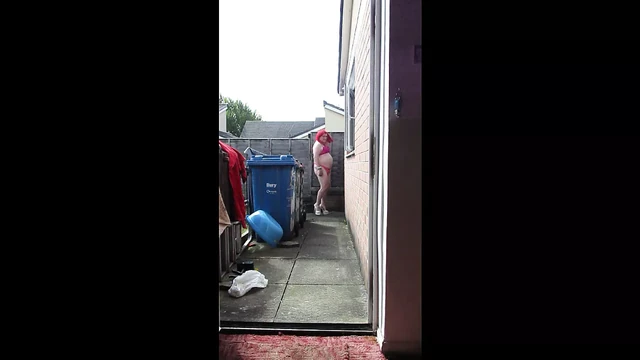 Slut Tina Shows Off Oink Underwear