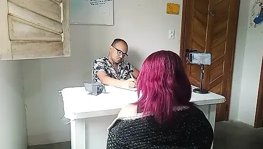 A Hot Interview with Her Big Tits and Ass