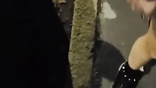 Valentina Wild parking adventures outdoor sex 50 - Fucked in the ass on the street