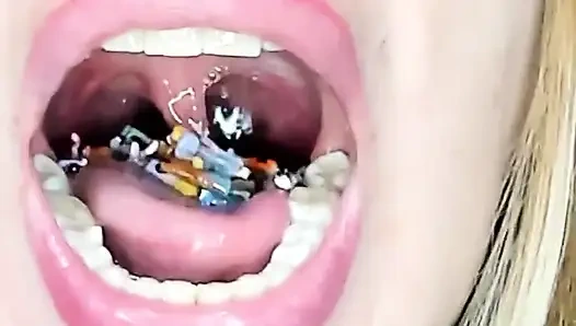 Endoscopy!! Giantess Swallowed a 25 Members at Same Time