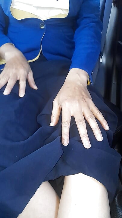 Crossdressing Wearing Woman Bca Bank Uniform