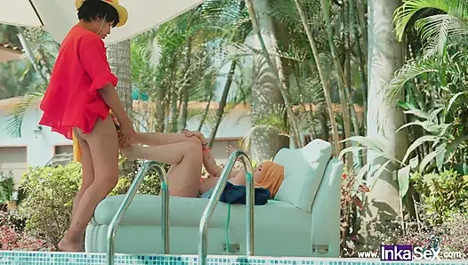 ИНКА СЕКС — Капитан Луффи находит сокровище ONE PIECE XXX в огромной груди Нами.