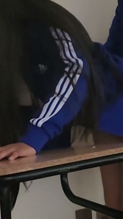 An 18-year-old schoolgirl loves to fuck in the middle of class when the room is empty. She has a hot ass (Part 1). | Clip 2