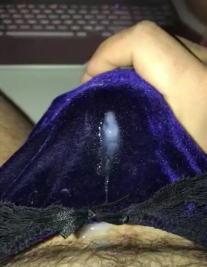 Submissive 'straight' boy in his panties cumming to cock