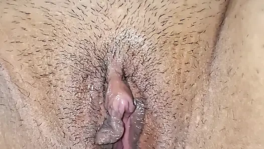She loves to touch each other, fuck my hairy pussy