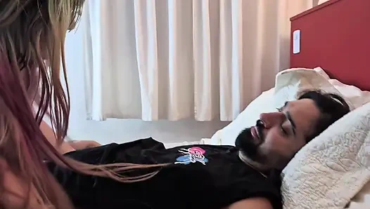 Terrible Slave BBW Milf Reyna Tirana rides me and dominates me, not expecting that I'll be the one to dominate next. Part 1