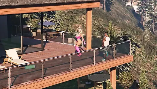 GTA 5 Franklin Hires Premium Lady in his Vinewood Mansion PART1