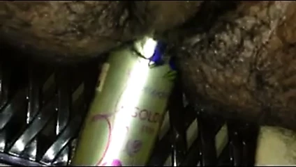 Huge bottle deep in my ass 2