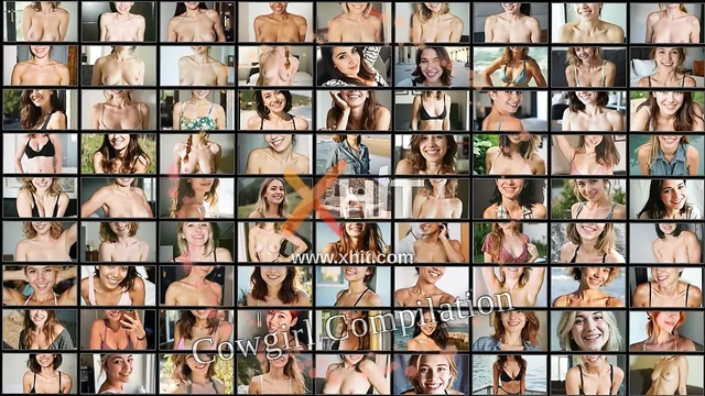 Passionate cowgirl compilation with Silvia Rubi and Angelica Heart