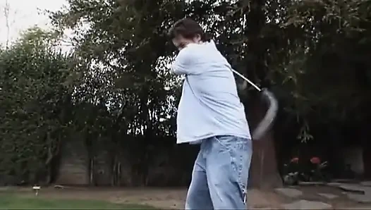 A big hard black dildo for a slut outdoor