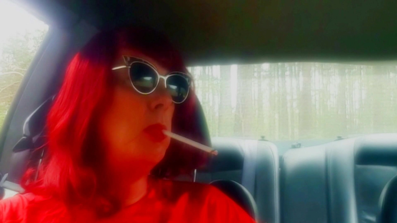 YOUR 65 YR OLD TG GILF LOVES TO TURN YOU ON WITH HER VS120 CAR SMOKING