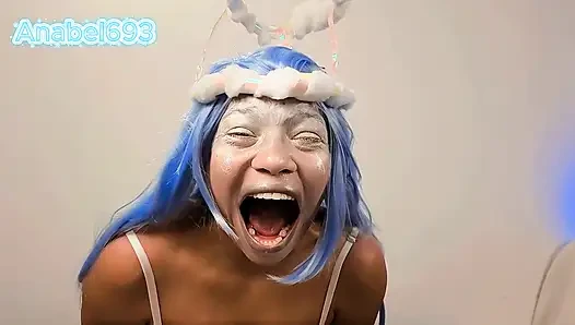 Angel Yawns Greatly Belly Fetish