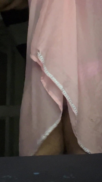 Epic moment from "crossdresser nighty teasing mastarbating pink panty big boobs"