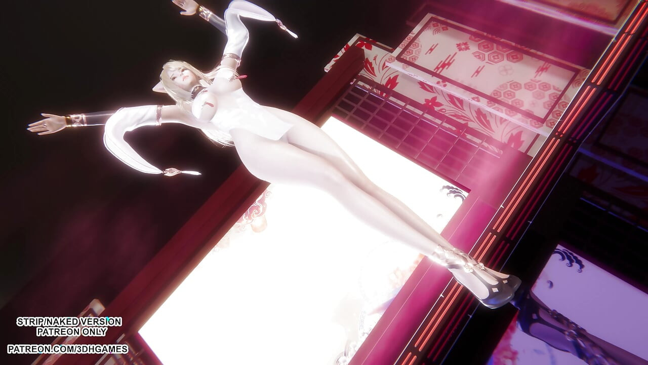 MMD Gokuraku Jodo - Ahri Sexy Japanese Dance League of Legends Hentai Uncensored 4K 60FPS
