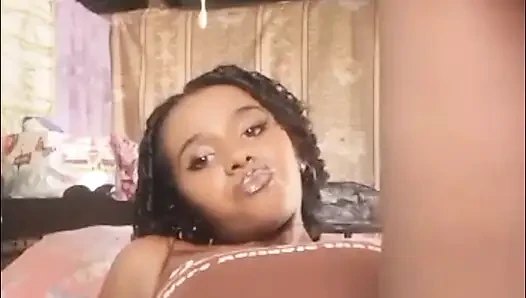 Adorable black woman with a beautiful
