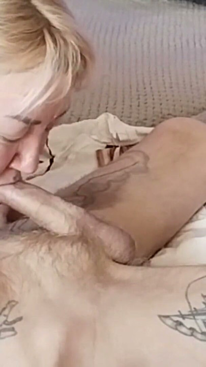 My mother-in-law caught me jerking off my cock and started sucking it until I finished in her mouth | Clip 1