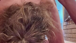 Mature Dirty Talking Bonemaiden on the floor talks to you directly in the camera,gets doggy and sucks cock.