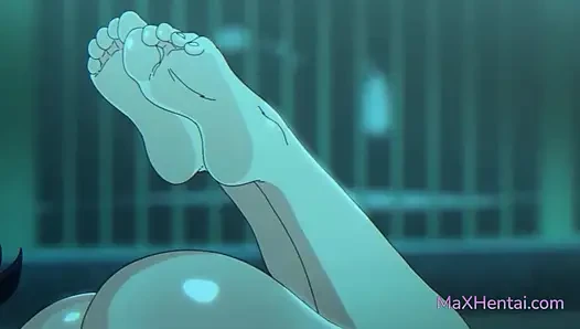 Seks anal tanpa kondom untuk pertama kali: reze x chainsaw man (anime kartun)