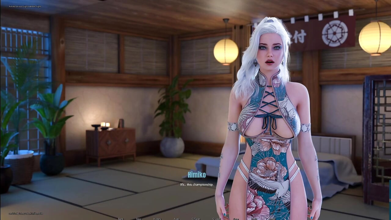白髪の女の子、彼女の熱い体をリラックスさせたい