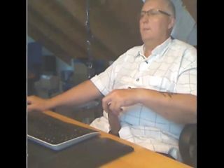 grandpa cum on cam