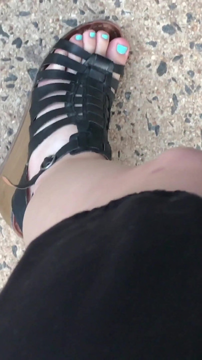 My pretty feet outdoors