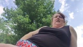 32 Orgasms in a Day Challenge: 7 of 32 (public park)
