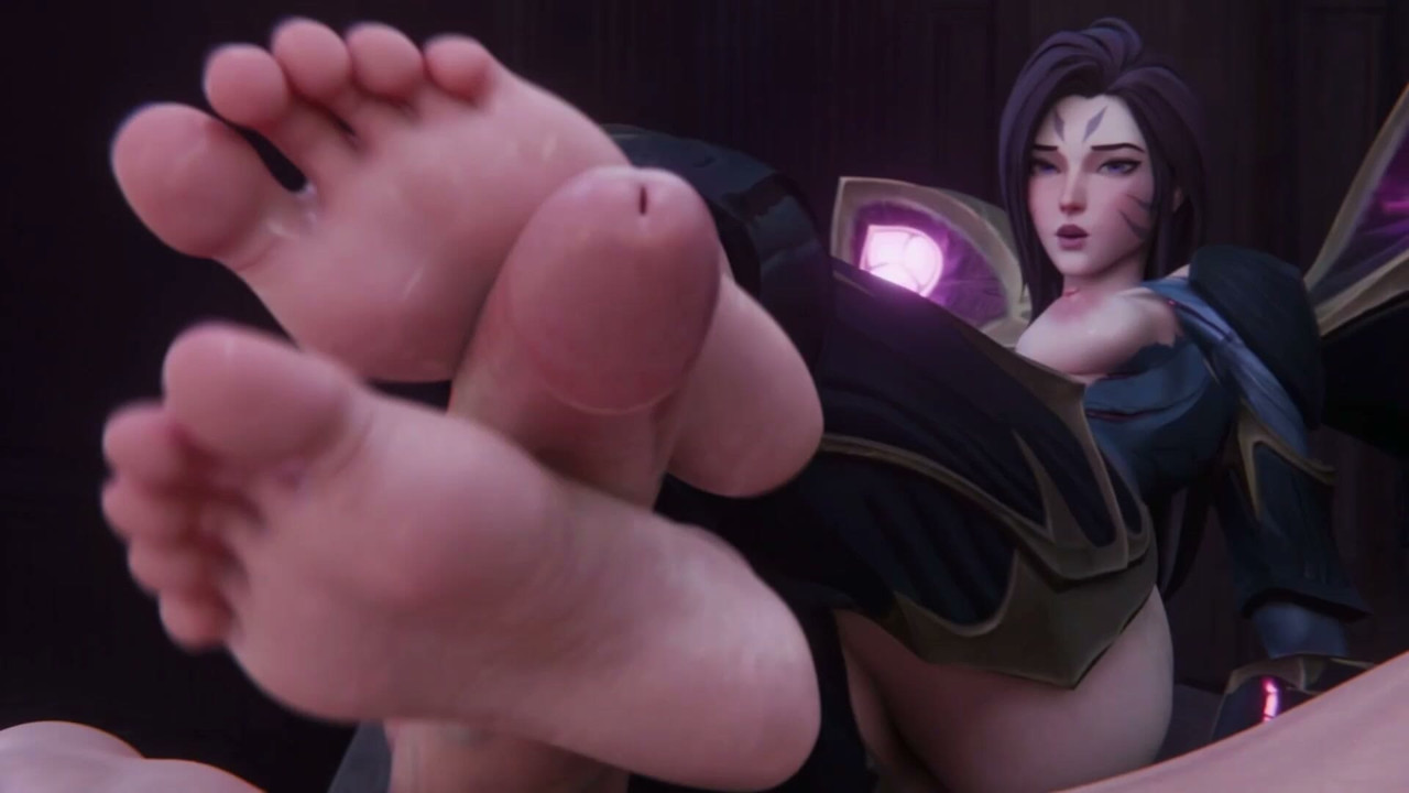 Footjob by beautiful emo waifu and some fuck!