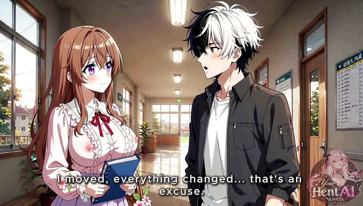 Busty college girl fucks hard in the classroom before classes begin (HENTAI)