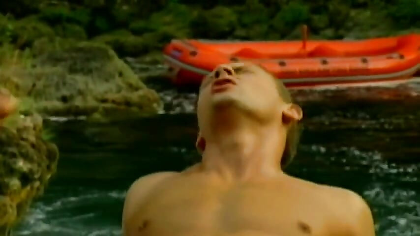 Three Young Hung Muscle Hunks Pound Anal Seaside in a Three Way and Shoot Massive Loads