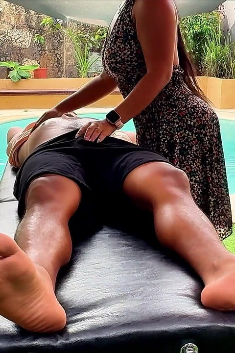 Tricked by Horny Stepmother, Massage with Happy Ending