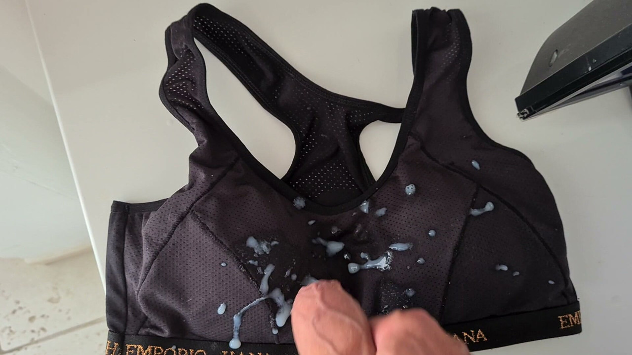 cumshot on a A-Cup bra