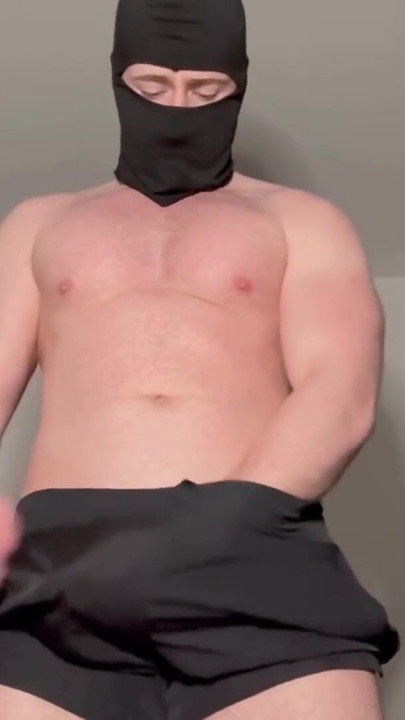 Muscular Daddy Jerks Hard Cock Through Black Adidas Shorts - PhantomGentX | Clip 2