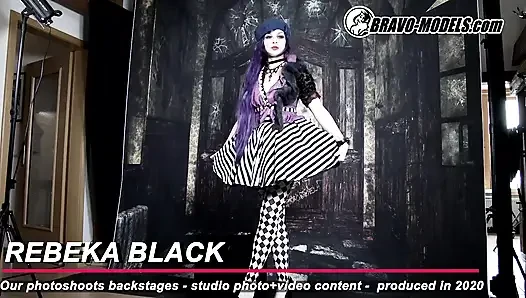 386-backstage fotoshooting rebeka black - Erwachsener