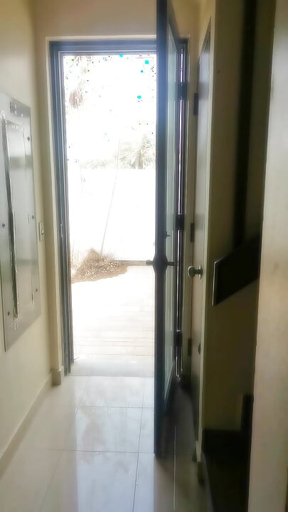Stepping Outside to tease my neighbours while wearing Hijab