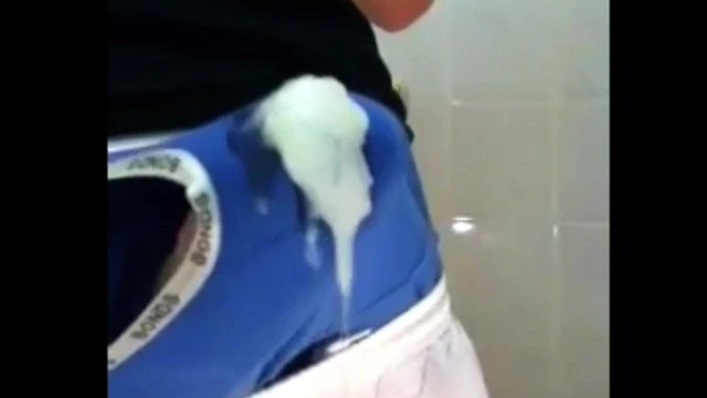 Underwear cumshot
