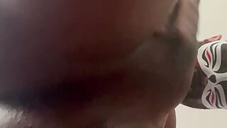 UK Indian playing with anal beads