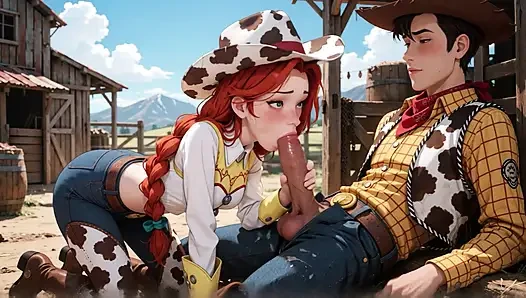Sex on the ranch porn in Spanish - AI porn