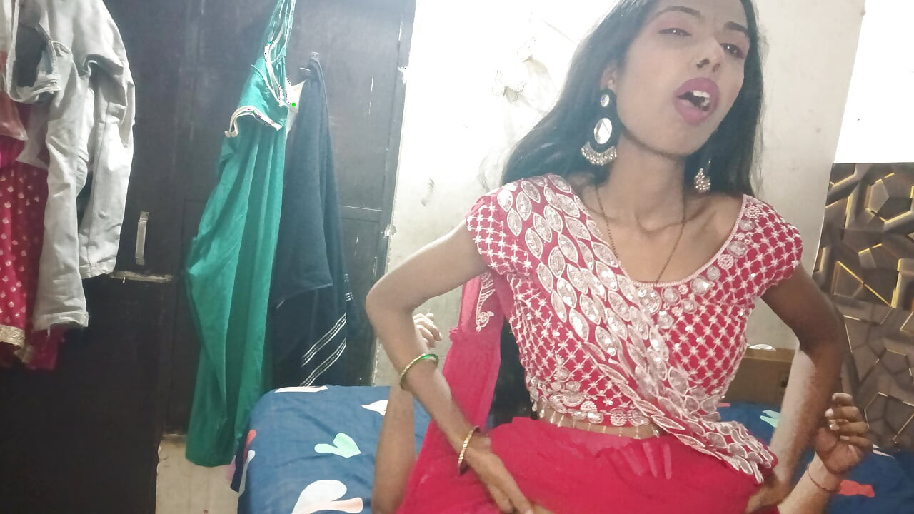 New saree me bhabhi ji ki chudai